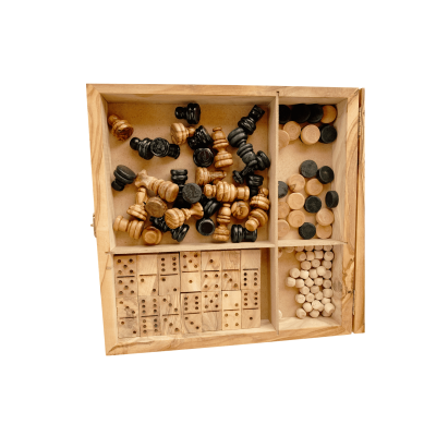 Échecs Prestige en bois d'olivier