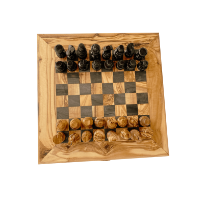 Échecs Prestige en bois d'olivier