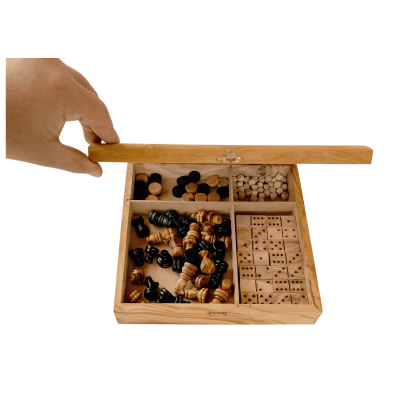 Échecs Prestige en bois d'olivier