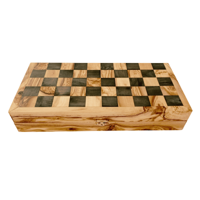 Échecs Nomade en bois d'olivier