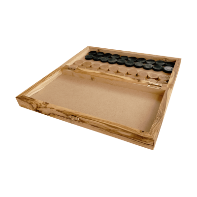 Échecs Nomade en bois d'olivier
